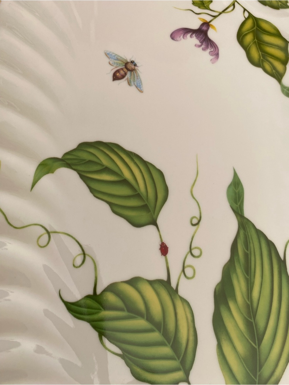 Set Of 2 Godinger & Co. Jardin. Large Sandwich Trays / oval serving platters - Picture 8 of 12